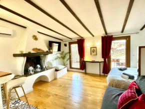 Mattia's penthouse - view over Trastevere roofs